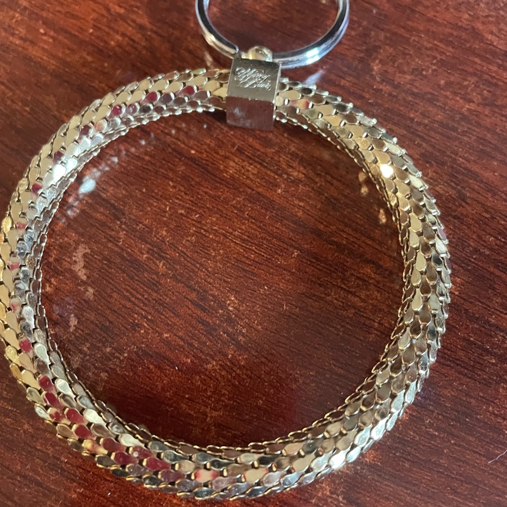 Whiting and Davis Gold Keyring